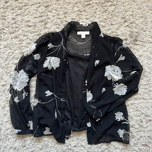 Women's Black Floral Shirt